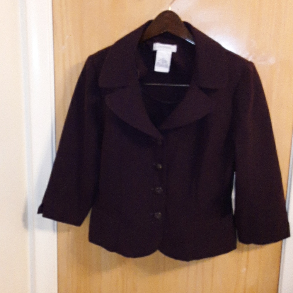 K & Company  wine color blazer size 8